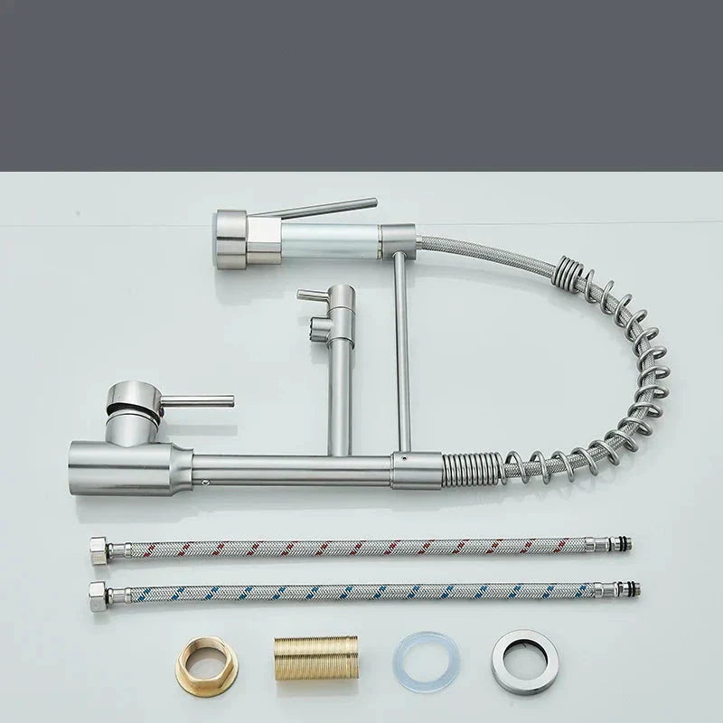 Rubinetto NickelFlex - Rubinetto da cucina moderno - Funzione di rotazione a 360