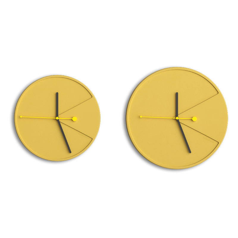 Orologio da Parete 3D - Design Moderno in Giallo Cemento