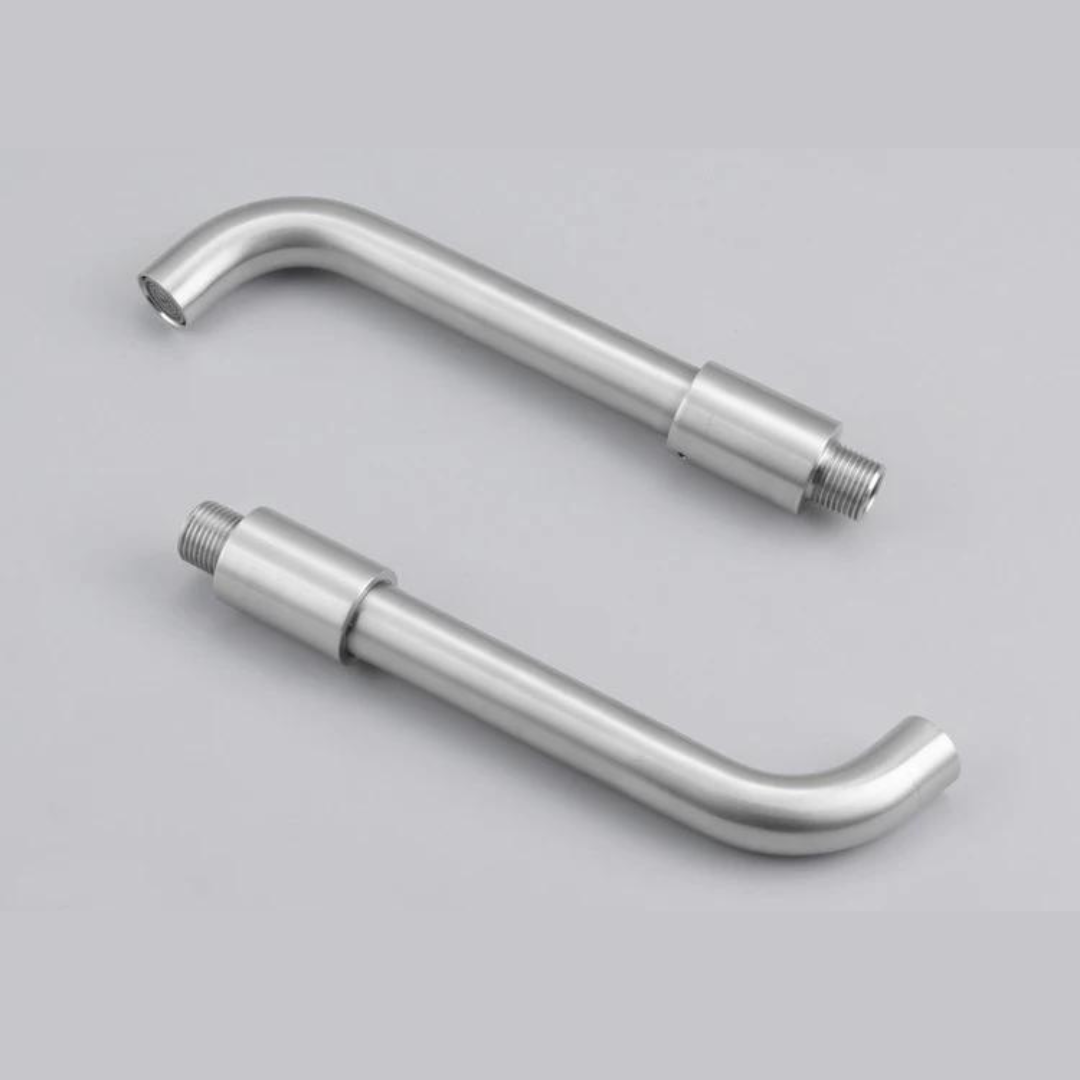 Rubinetto da Lavabo a Muro - Finitura Nichel Spazzolato