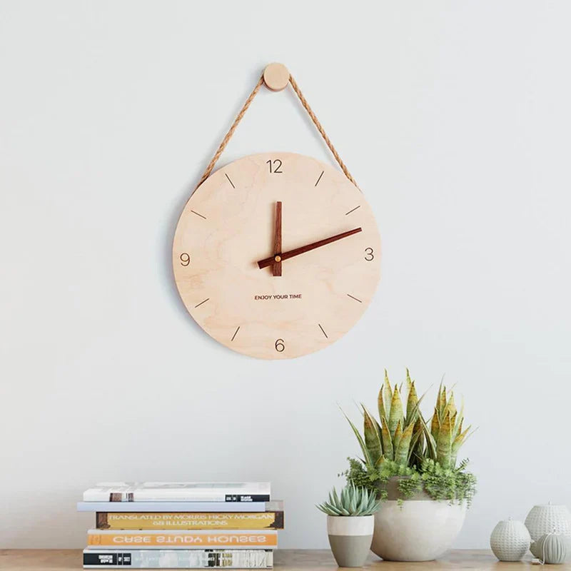 SimpleWood - Uniek Houten Orologio da Parete - Stijlvol en Functioneel