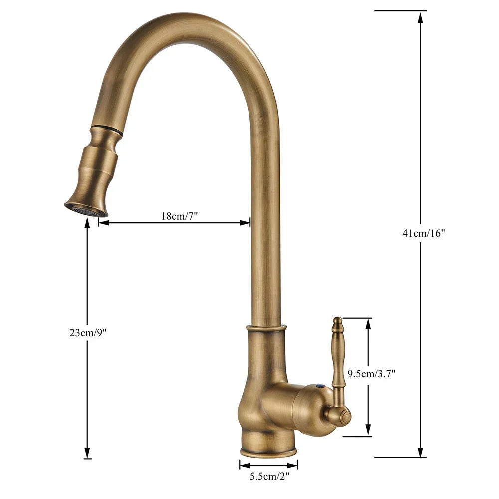 Rubinetto VintageTap - Ottone anticato - Design resistente