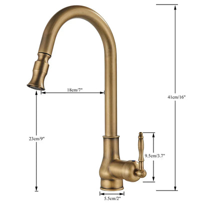 Rubinetto VintageTap - Ottone anticato - Design resistente