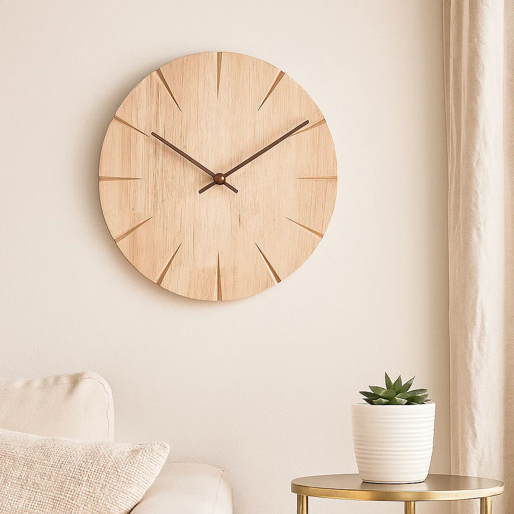 ElegantWood - Unico Orologio da Parete - Design Raffinato