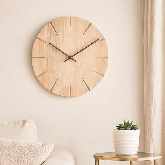 ElegantWood - Unico Orologio da Parete - Design Raffinato