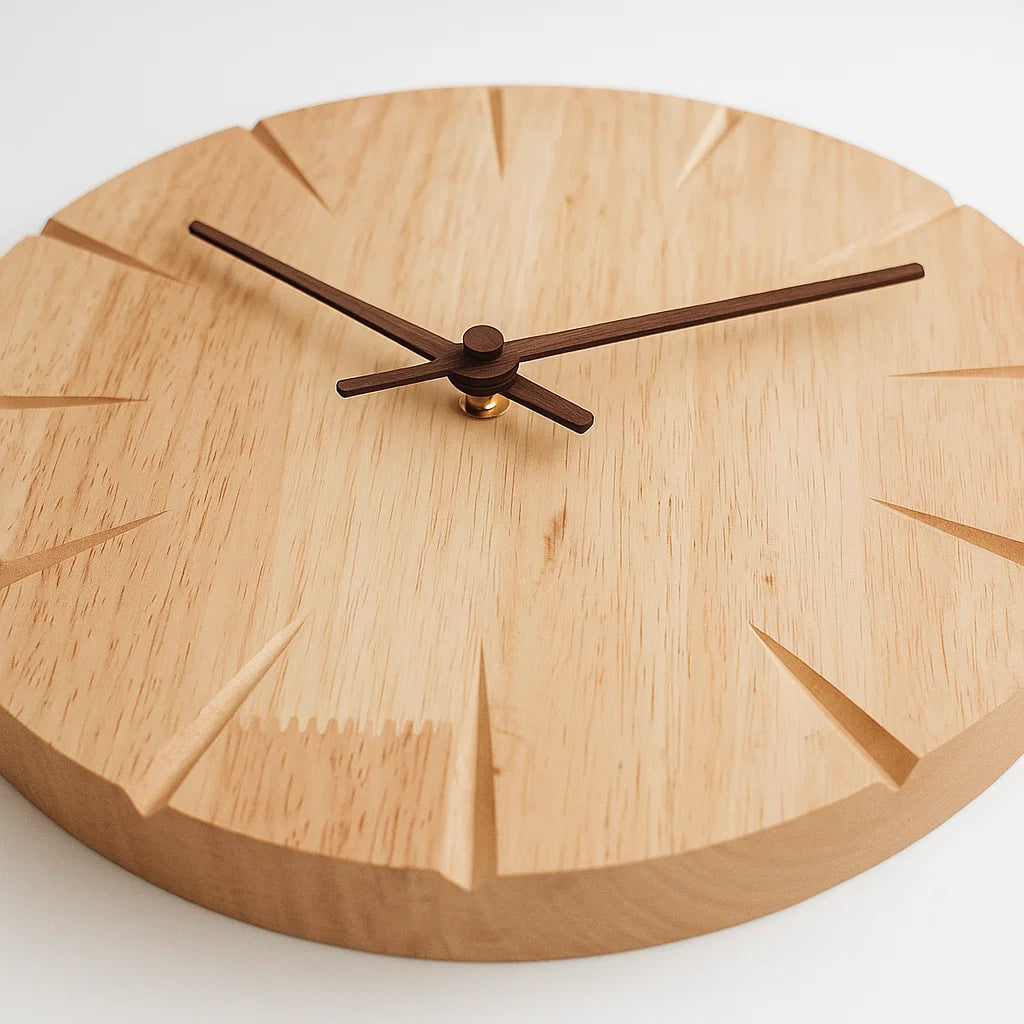 ElegantWood - Unico Orologio da Parete - Design Raffinato