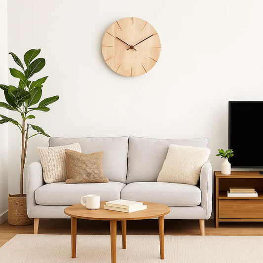 ElegantWood - Unico Orologio da Parete - Design Raffinato