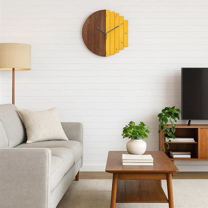 Orologio da Parete - Design in Legno Naturale - Eleganza e Funzionalità