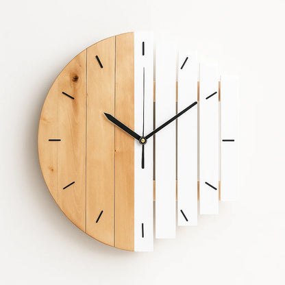 Orologio da Parete - Design in Legno Naturale - Eleganza e Funzionalità