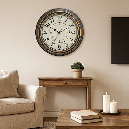 Orologio da parete vintage - Effetto legno - Design senza tempo