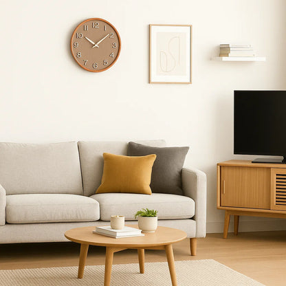 Eleganza naturale - Elegante orologio da parete in legno - Design senza tempo