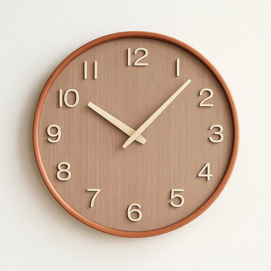 Eleganza naturale - Elegante orologio da parete in legno - Design senza tempo
