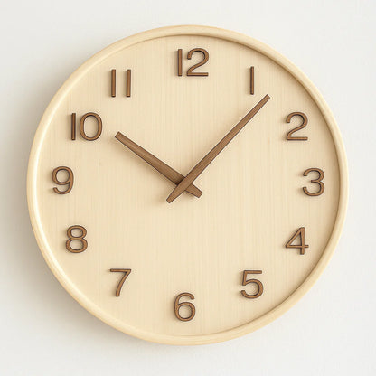 Eleganza naturale - Elegante orologio da parete in legno - Design senza tempo