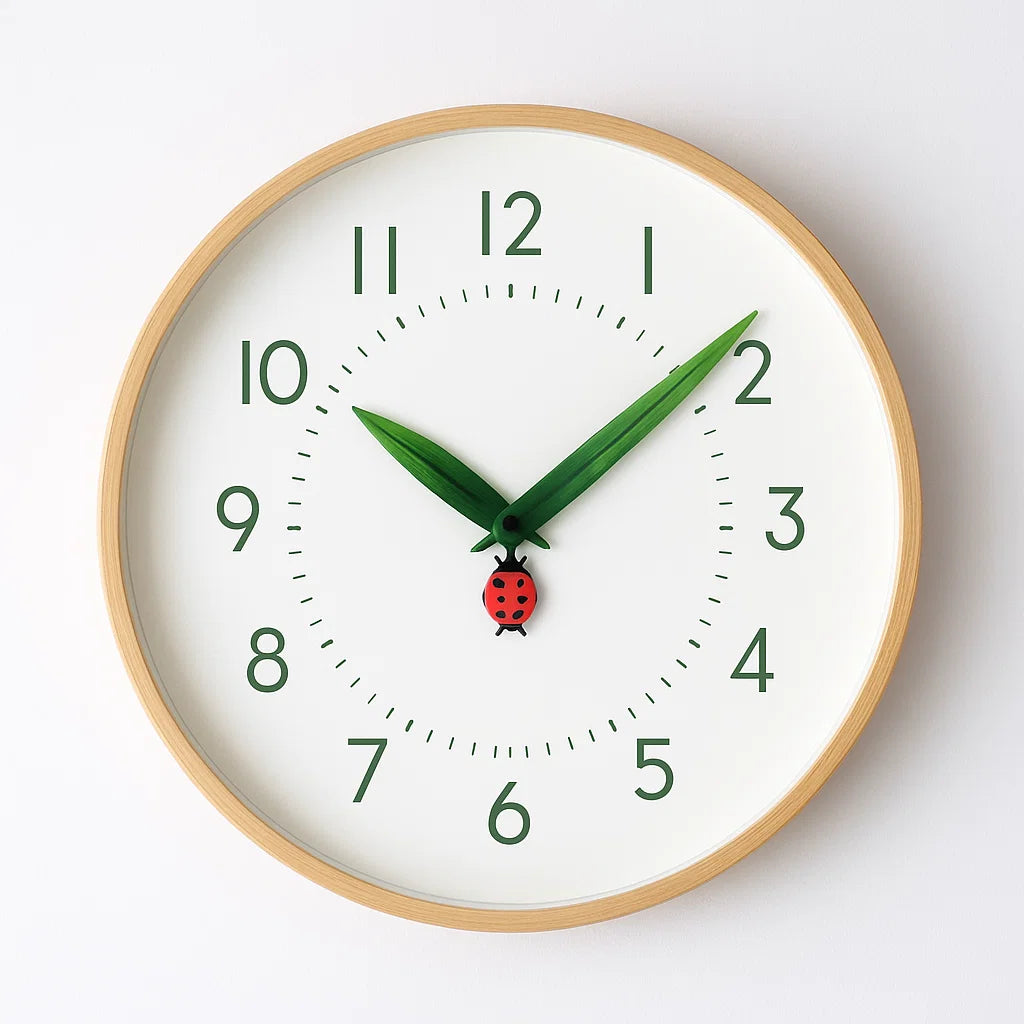 Orologio da Parete Timeless - Design Coccinella e Farfalla