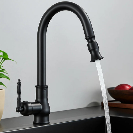 VintageTap - Rubinetto da cucina retrò - Finitura in ottone - Design unico